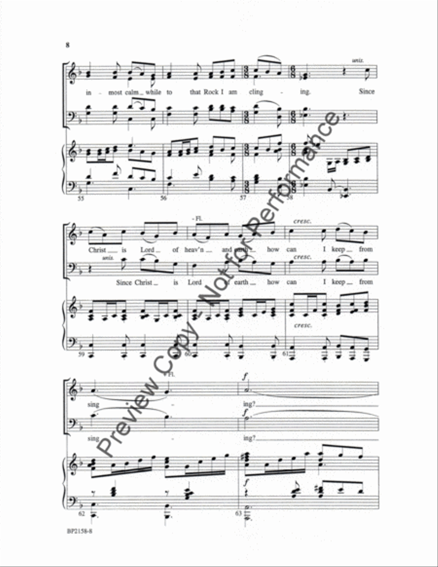 O Sing to the Lord a New Song! 4-Part scores gallery preview page 8