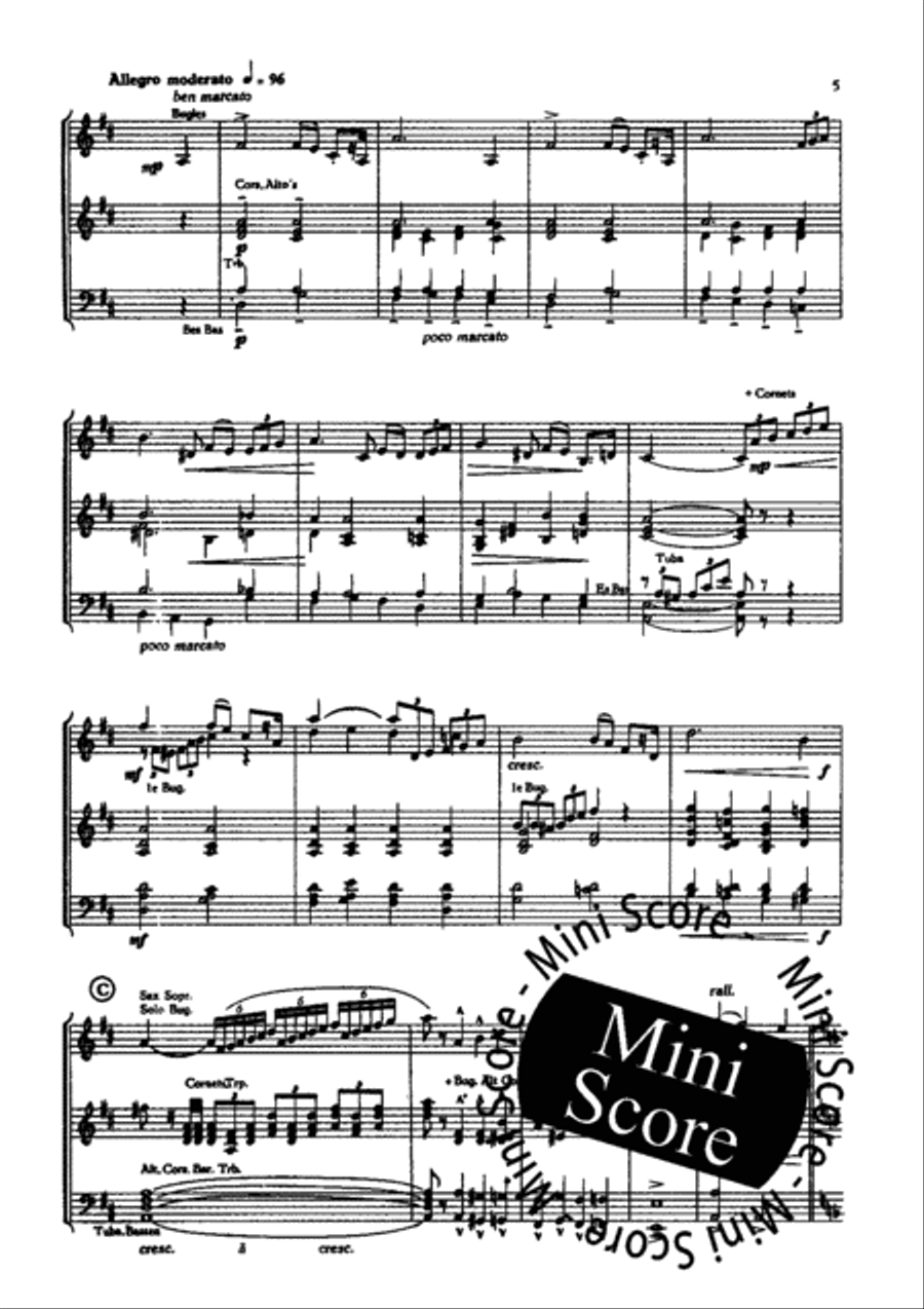 Victory Victory Fanfare Band scores gallery preview page 7