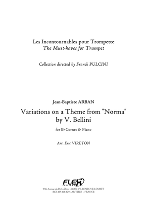 Book cover for Variations on a Theme from "Norma" by V. Bellini