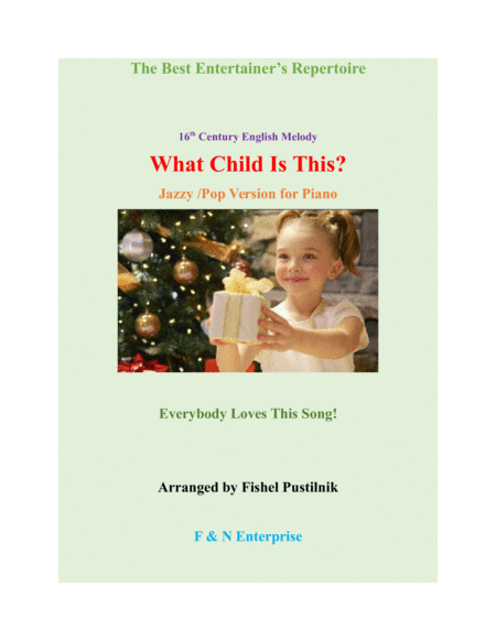 "What Child Is This?" for Piano-Jazz/Pop Version-Video image number null