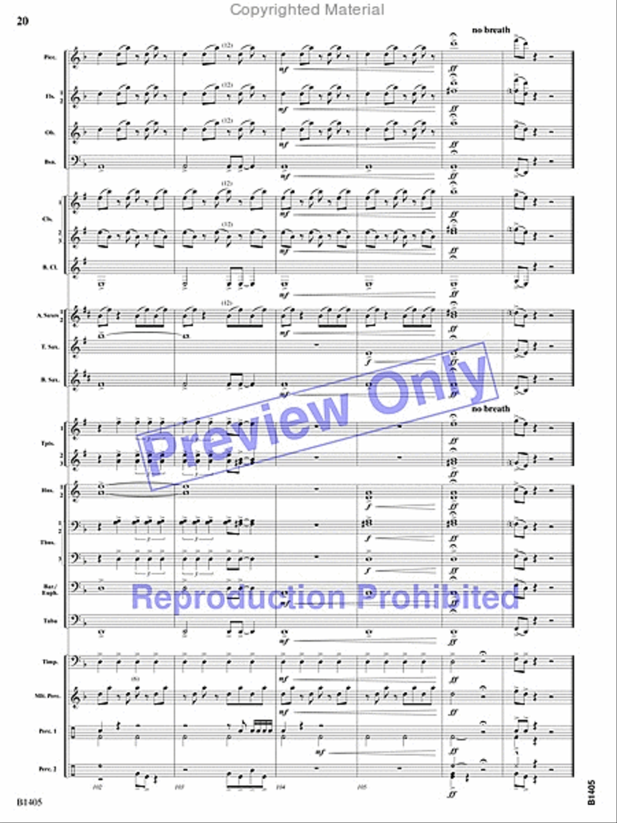Reverberations Concert Band scores gallery preview page 19
