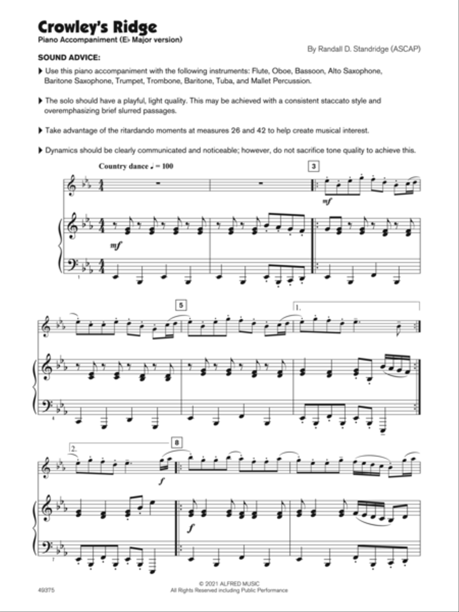 Crowley’s Ridge (Sound Innovations Soloist, Bassoon) Small Ensemble scores gallery preview page 4