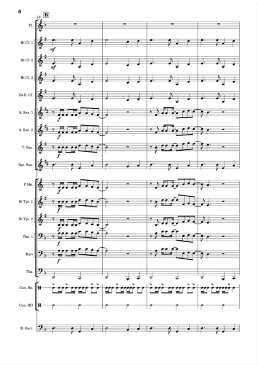 Down Under Concert Band scores gallery preview page 6