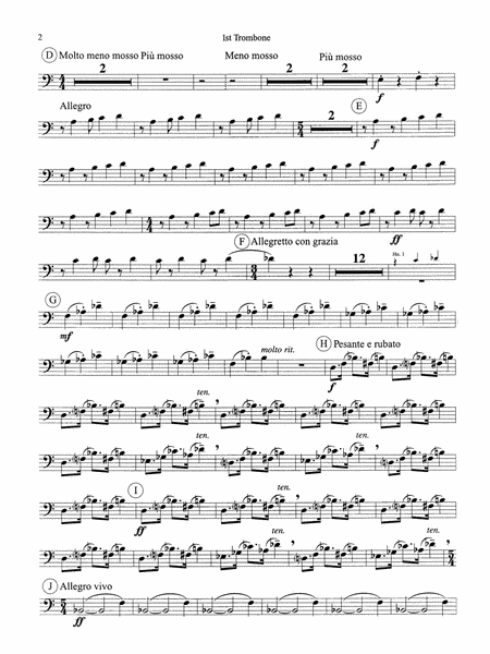 Symphonic Dance No. 3 ("Fiesta"): 1st Trombone