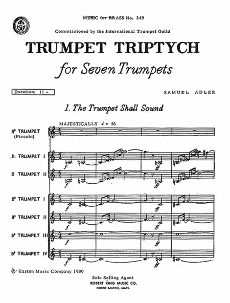 Trumpet Triptych (trumpet Ensemble (5 Or More))