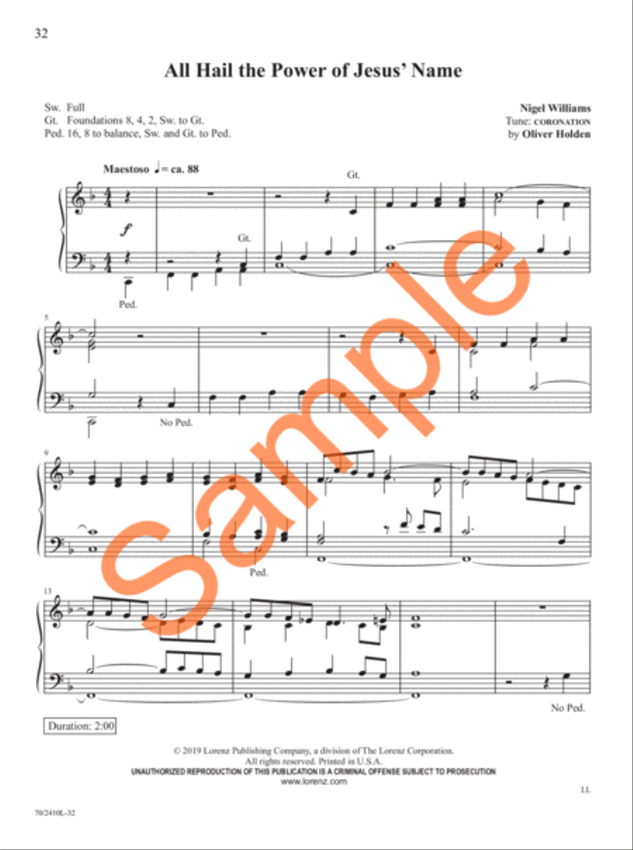 Easy Organ Library, Vol. 73 Organ Solo scores gallery preview page 21