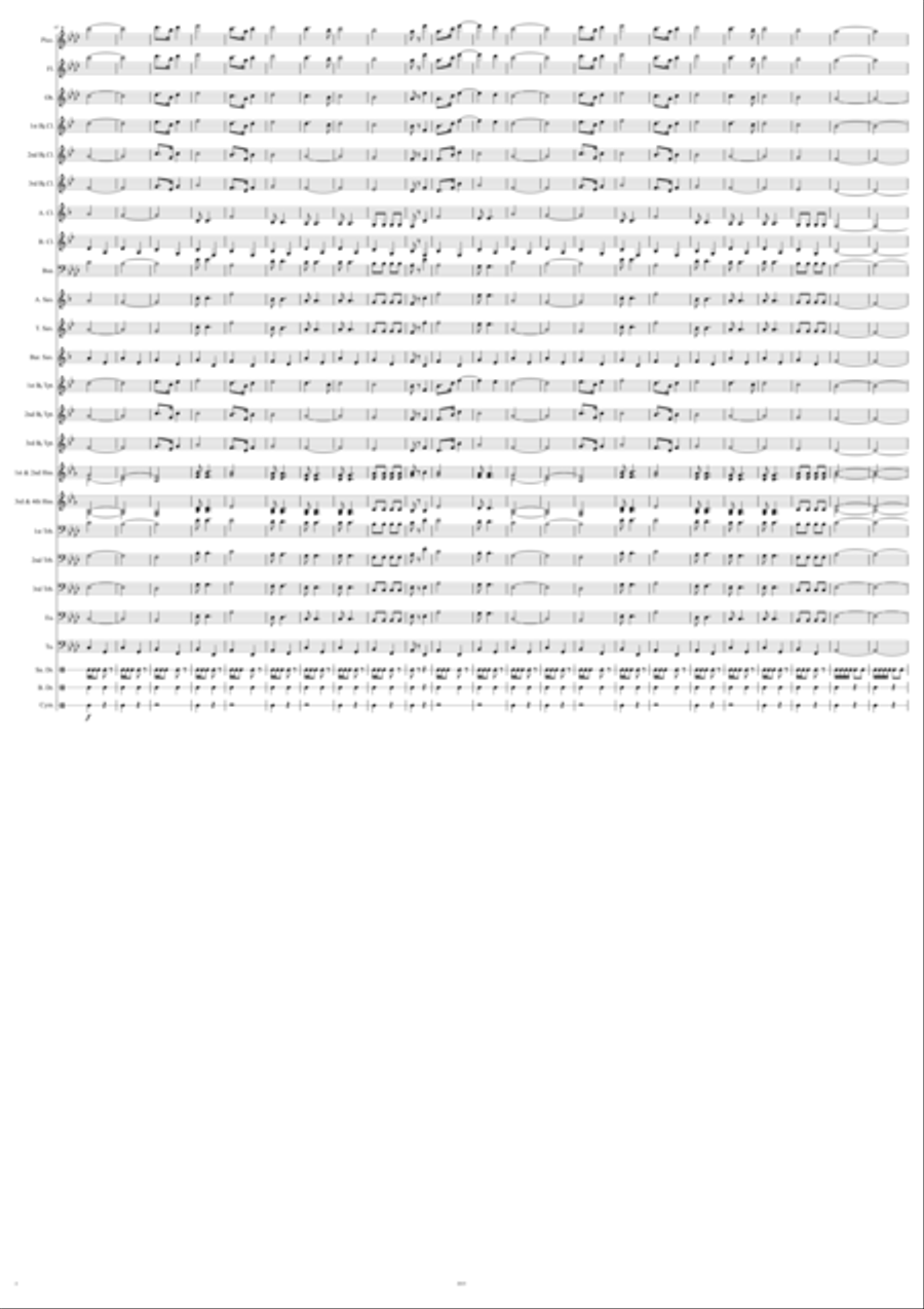 North Carolina State Troopers March Marching Band scores gallery preview page 4