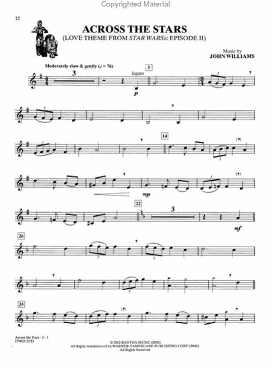 Star Wars Episode II Attack Of The Clones - Clarinet Clarinet Solo scores gallery preview page 3