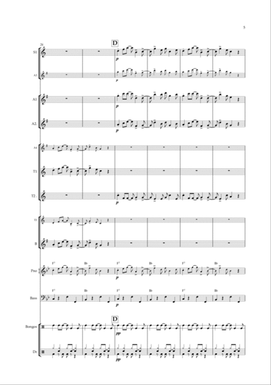 Mambo #8 Woodwind Ensemble scores gallery preview page 5