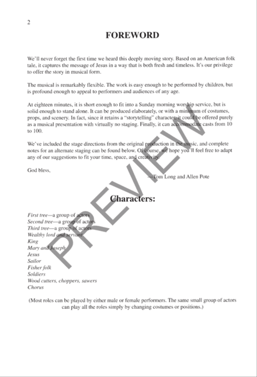 The Tale of the Three Trees Preview Kit (Score & CD) CD scores gallery preview page 3