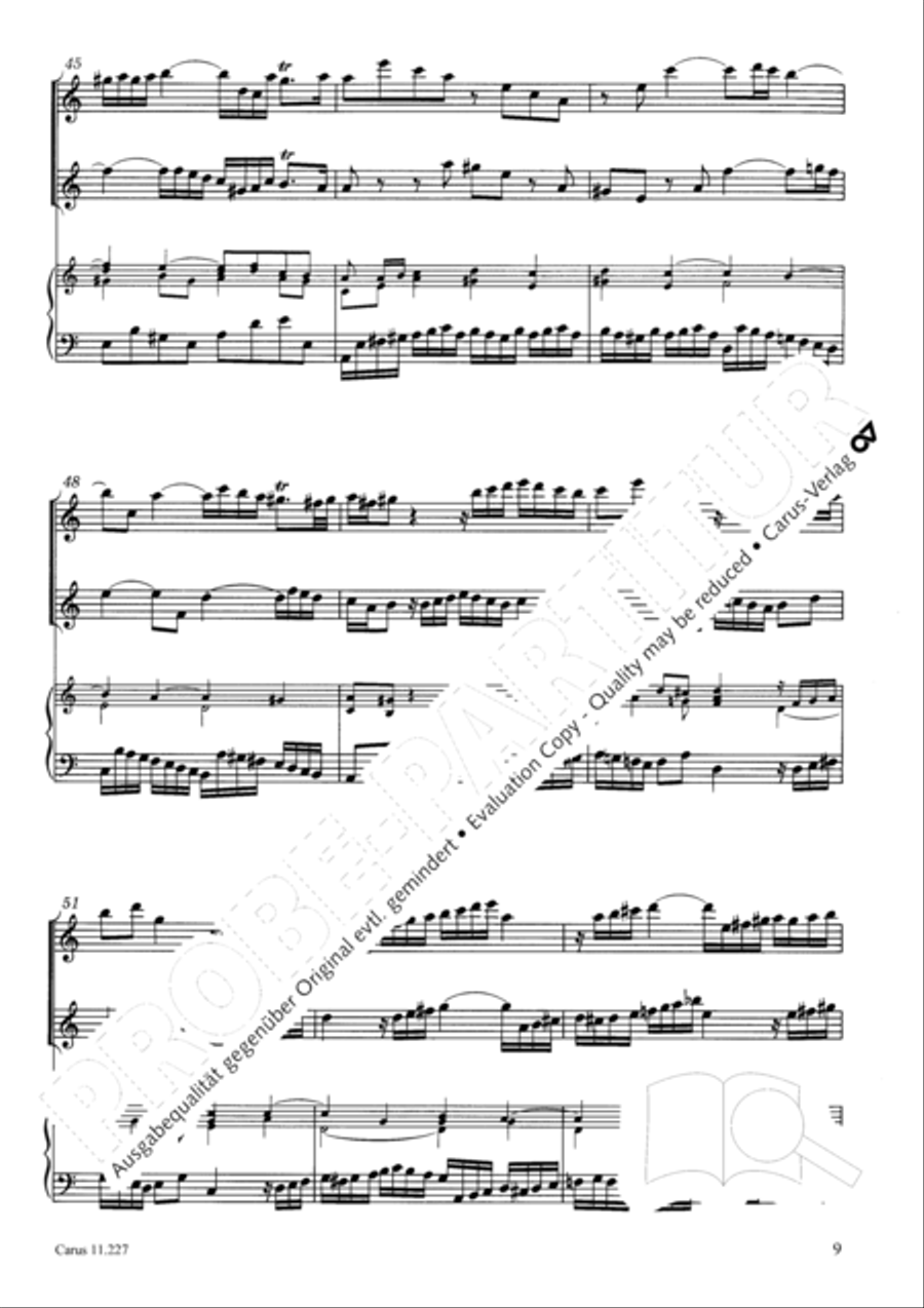 Concerto a tre in C Concerto a tre in C Recorder scores gallery preview page 10