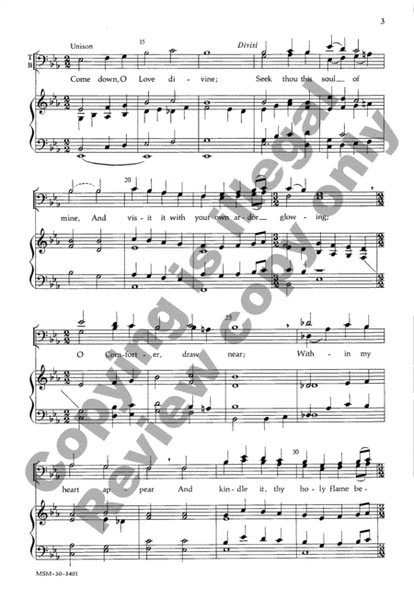Come Down, O Love Divine (Choral Score) image number null