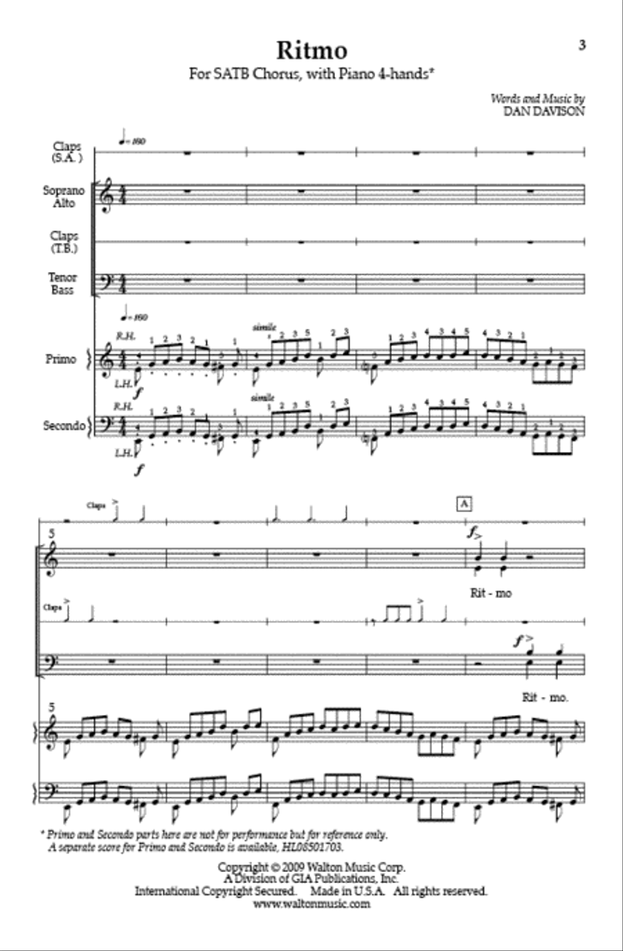 Ritmo (SATB) image number null