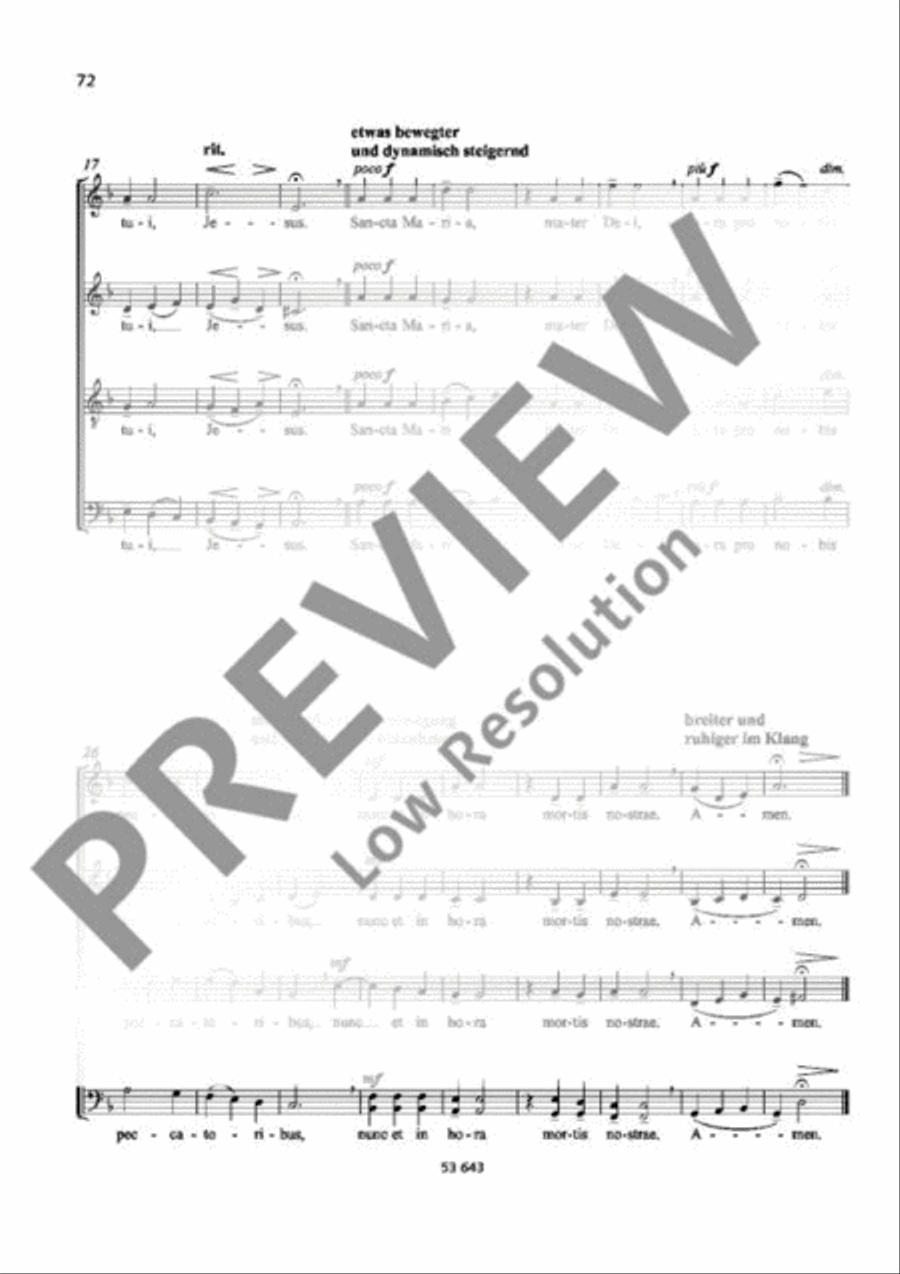 Ave Maria Mixed Choir scores gallery preview page 3