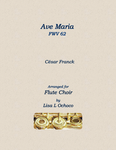 Ave Maria FWV 62 for Flute Choir image number null