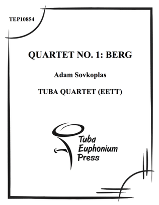 Book cover for Quartet No. 1: Berg