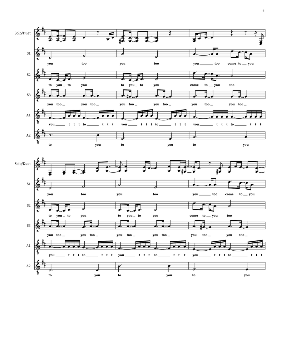 Love Will Come To You Love Will Come To You Choir scores gallery preview page 4