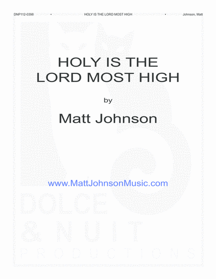 Holy Is the Lord Most High-for Communion image number null