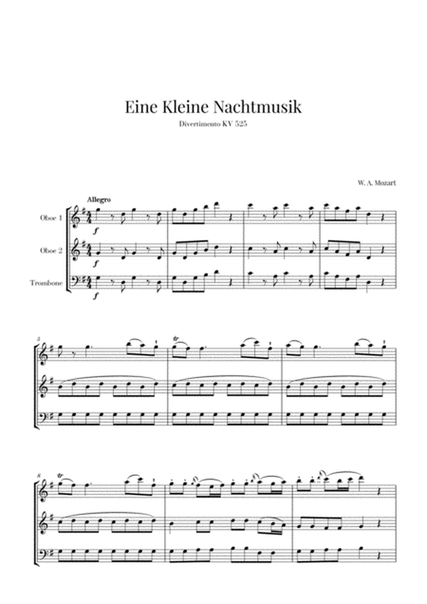 Eine Kleine Nachtmusik for 2 Oboes and Trombone image number null