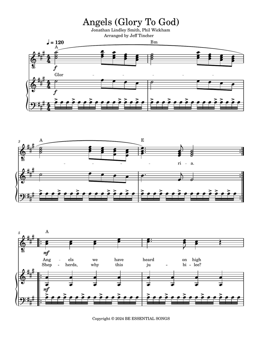 Angels (Glory To God) Angels (Glory To God) Piano, Vocal, Guitar scores gallery preview page 2