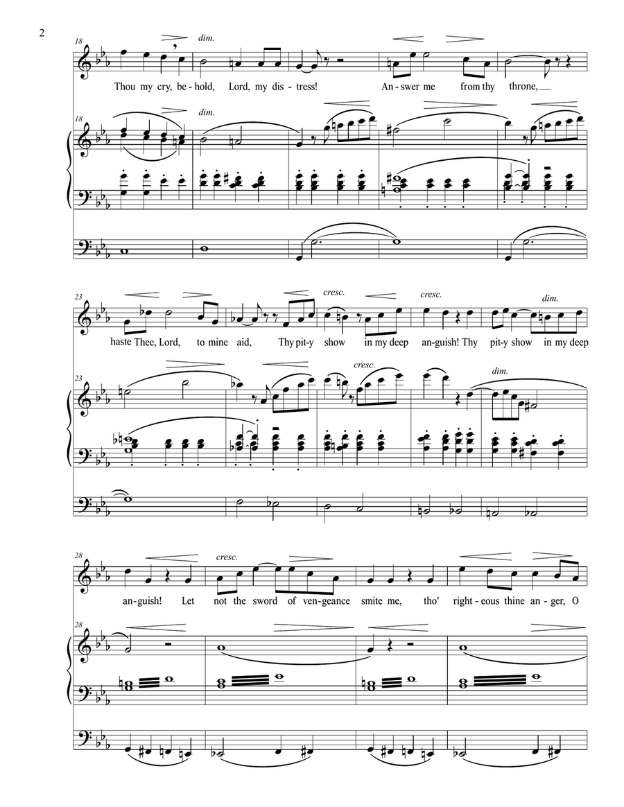 O, Divine Redeemer! (Organ Accompaniment) Piano, Vocal scores gallery preview page 4