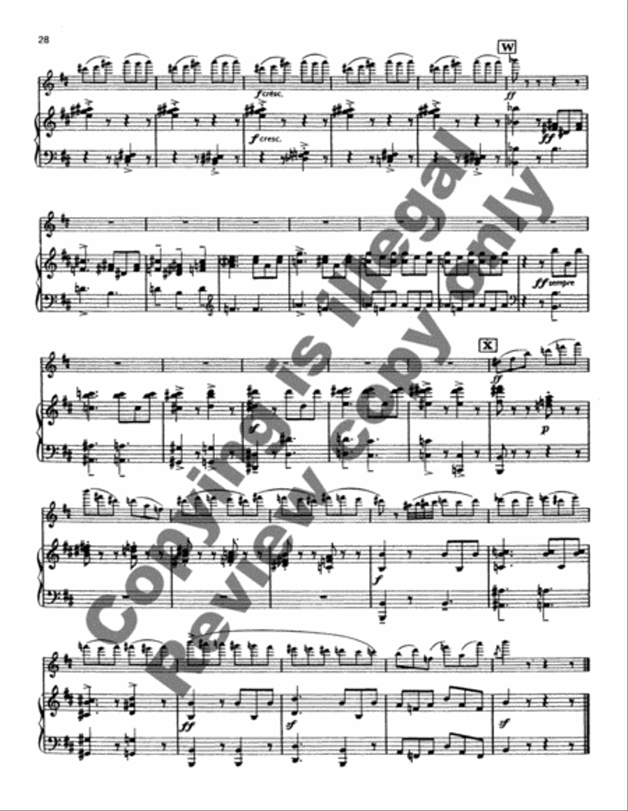 Concerto for Flute & Strings, No. 1 Orchestra scores gallery preview page 12