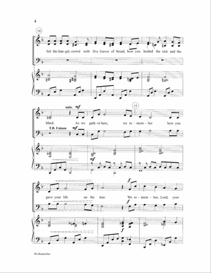 We Remember 4-Part scores gallery preview page 4