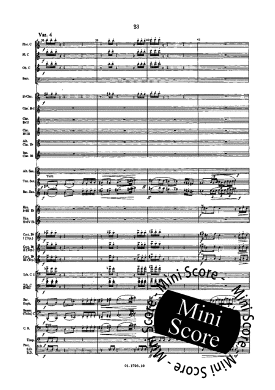 Windmusic Opus 123 Concert Band scores gallery preview page 29