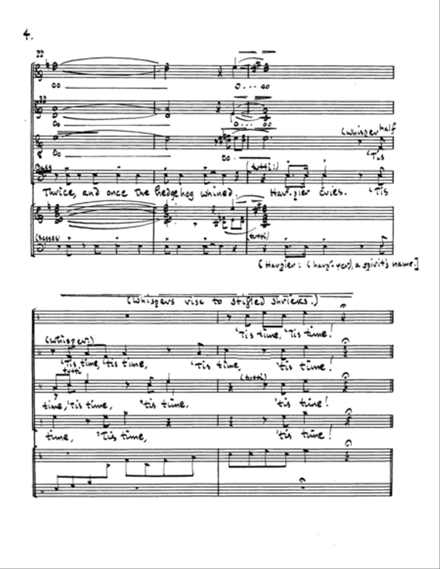 Three Charms from Shakespeare (Complete) 4-Part scores gallery preview page 13