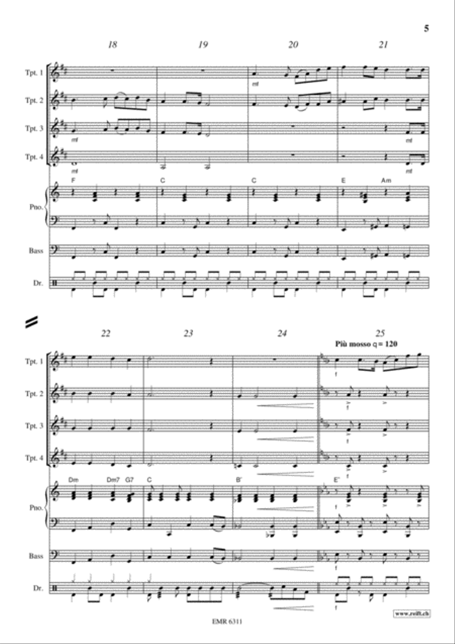 Battle Hymn Of The Republic Trumpet scores gallery preview page 5
