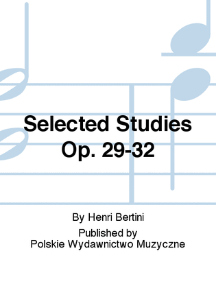 Book cover for Selected Studies Op. 29-32