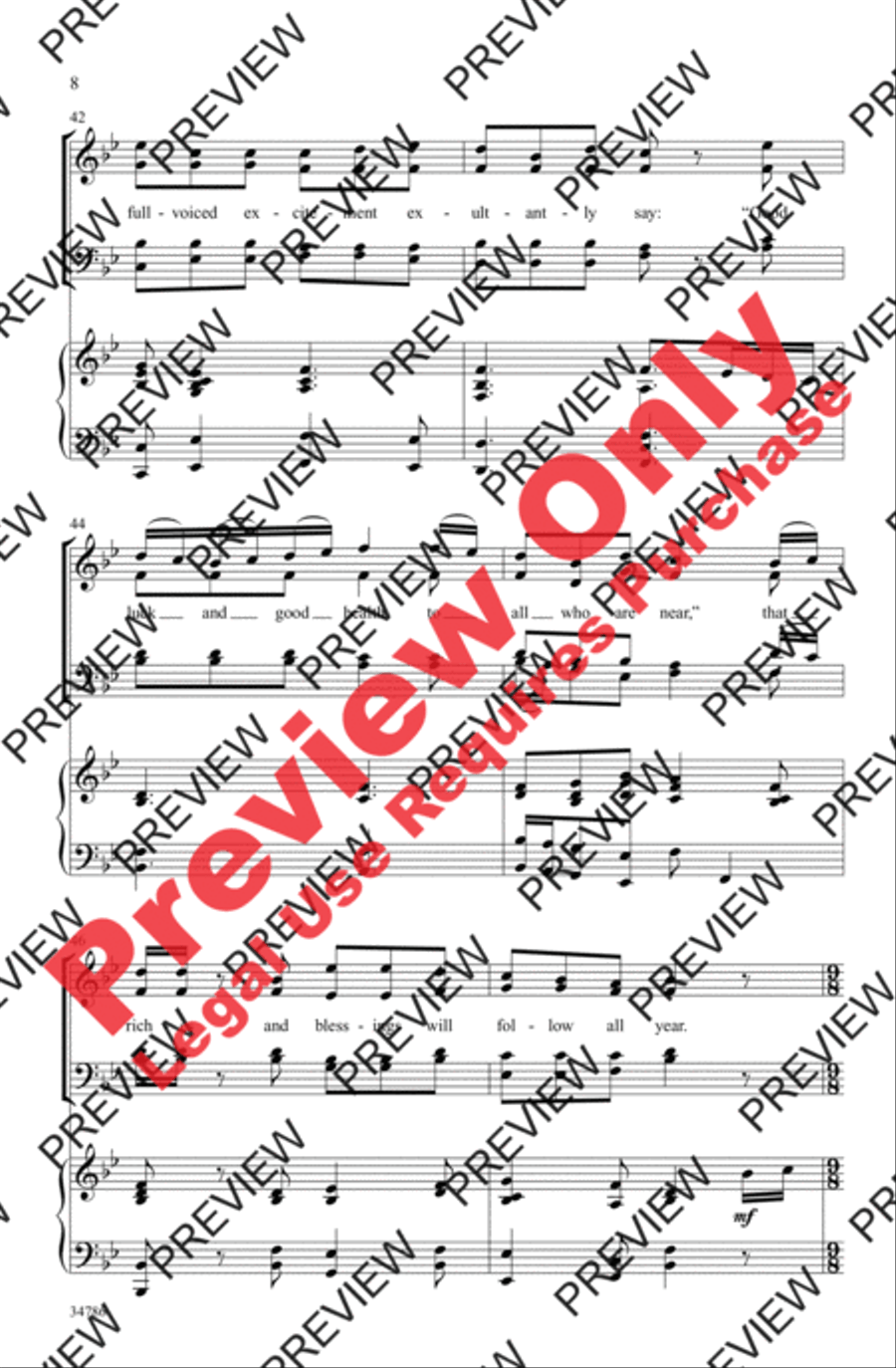 A Vaughan Williams Christmas 4-Part scores gallery preview page 7