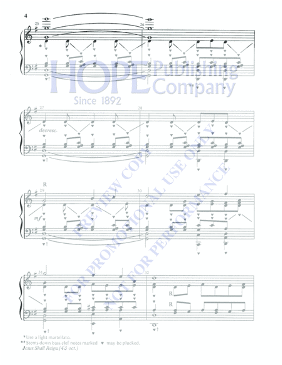 Jesus Shall Reign 5-Octaves scores gallery preview page 4