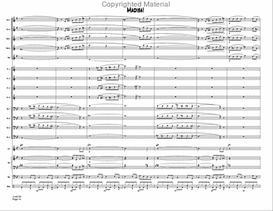Madiba Jazz Ensemble scores gallery preview page 17