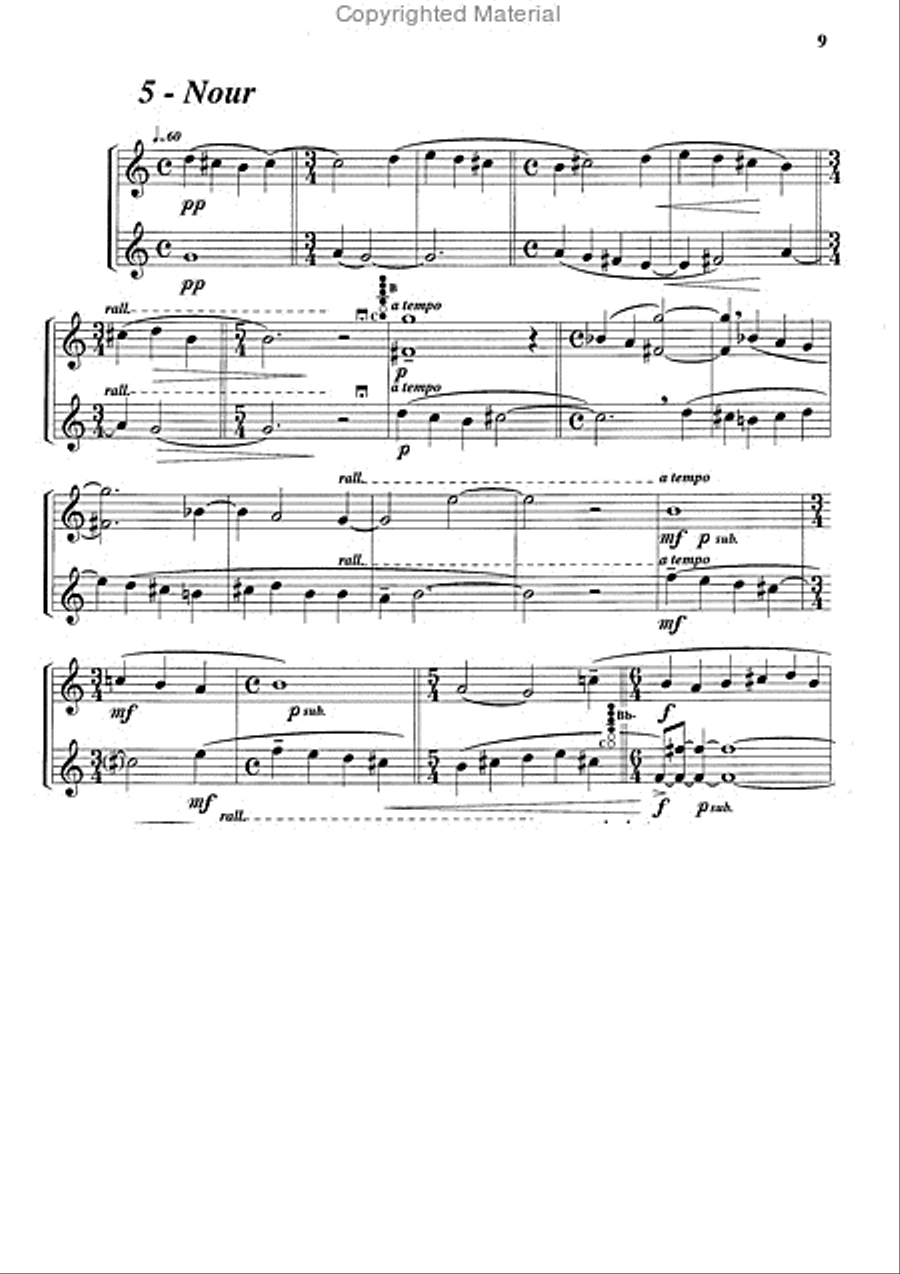 Duos (6), pour saxophone Duos (6), pour saxophone Woodwind Duet scores gallery preview page 6