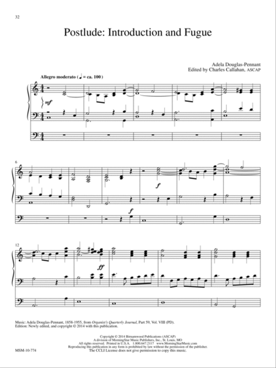 Women Composers' Album Organ scores gallery preview page 12