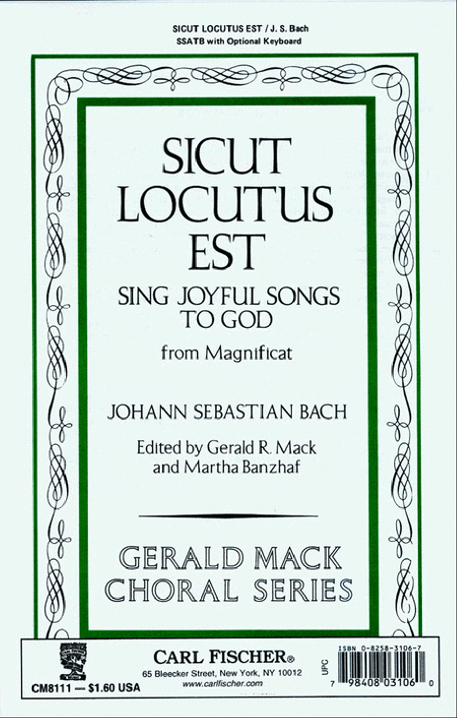 Sicut locutus est SSATB scores gallery preview page 1