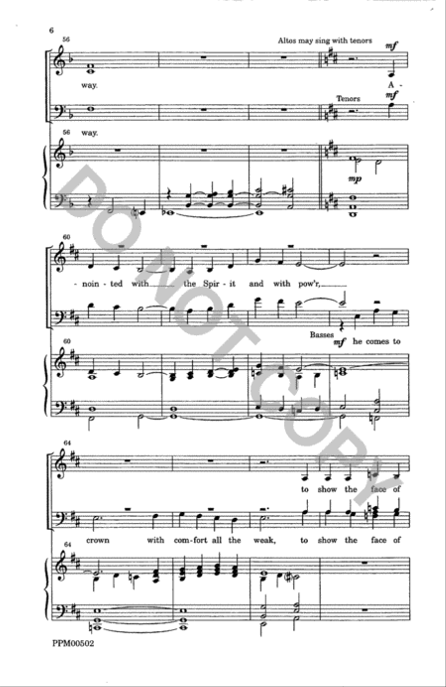 The Voice of God Goes Out 4-Part scores gallery preview page 7