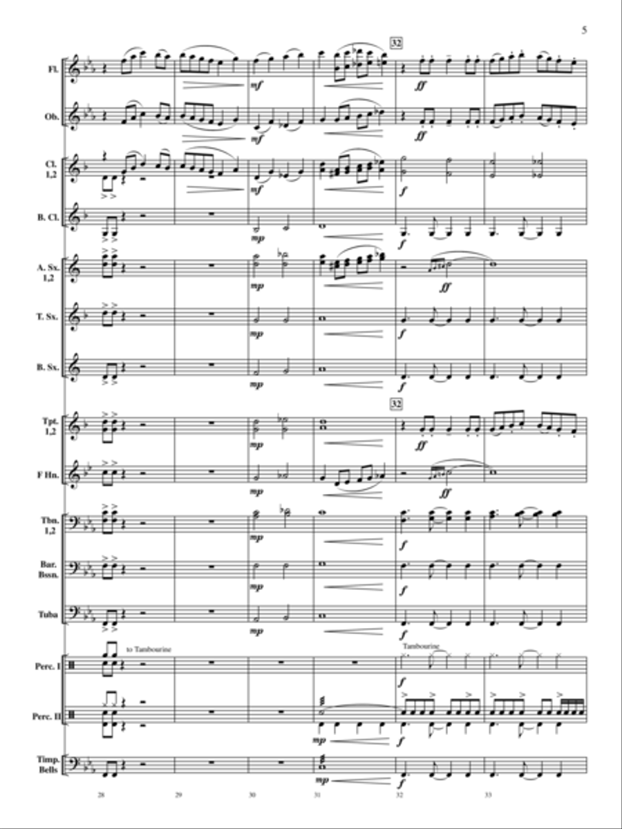 Rondo on a Modal Theme Rondo on a Modal Theme Concert Band scores gallery preview page 6