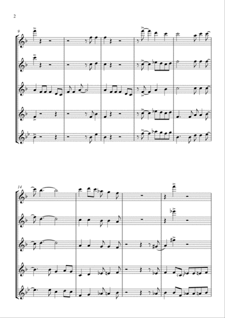 Children Go Where I Send Thee - For Flute Quartet Flute Quartet scores gallery preview page 2