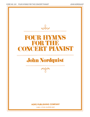 Book cover for Four Hymns for the Concert Pianist-Digital Download