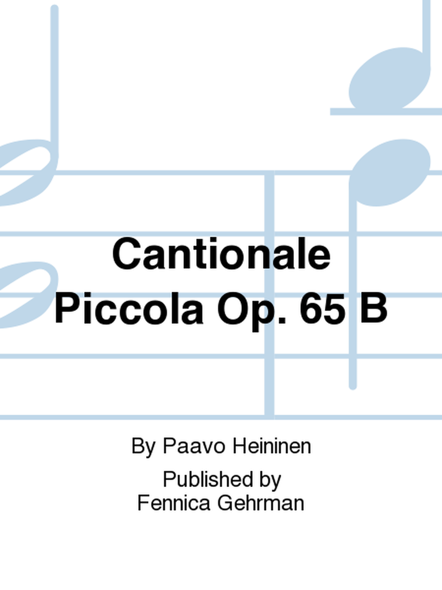 Cantionale Piccola Op. 65 B