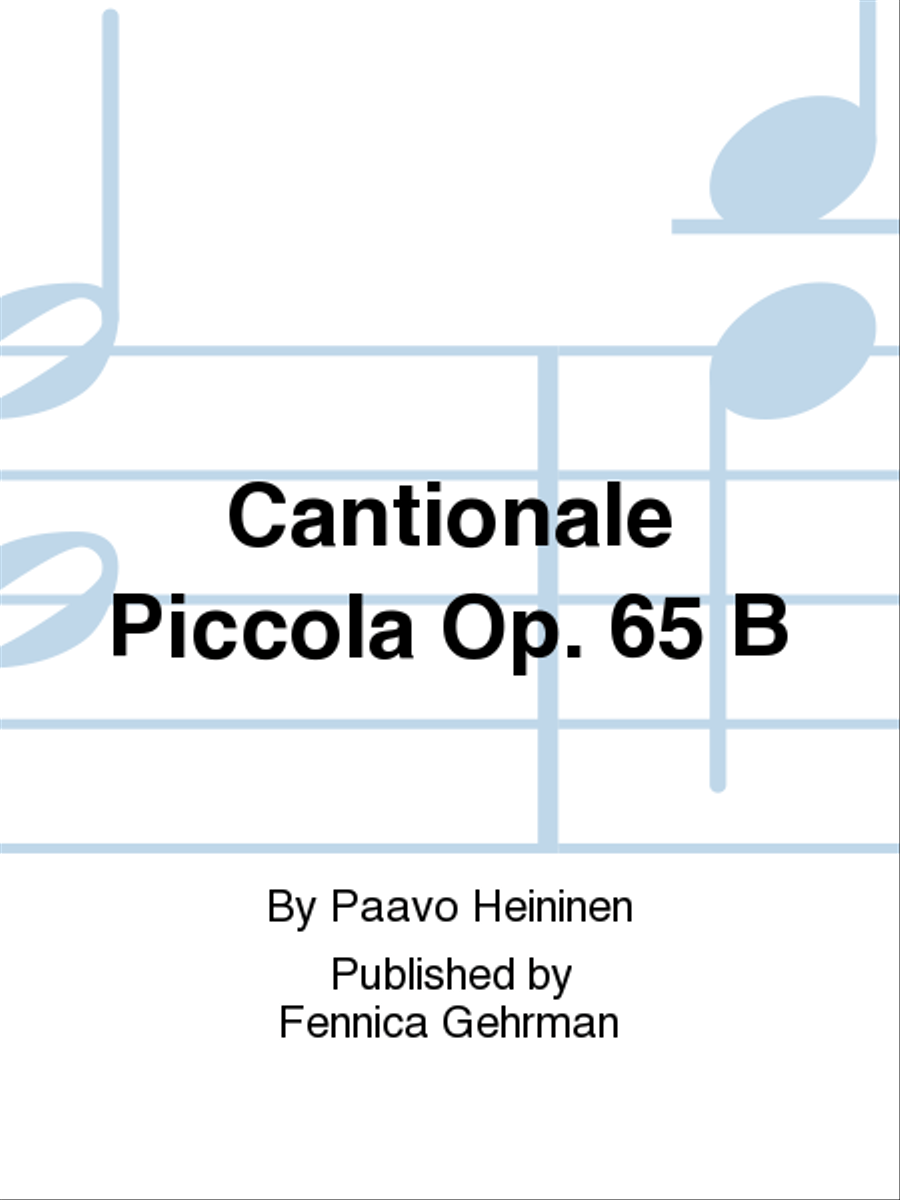 Cantionale Piccola Op. 65b Horn scores gallery preview page 1