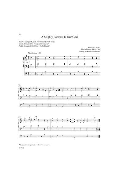 Salvation unto Us: Twelve Easy Organ Preludes for Reformation image number null