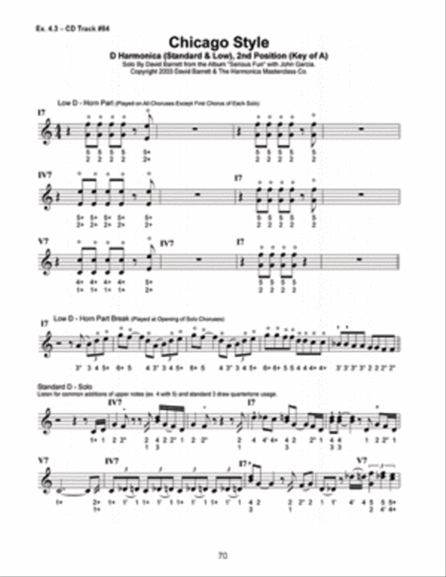 Improvising Blues Harmonica Harmonica scores gallery preview page 4