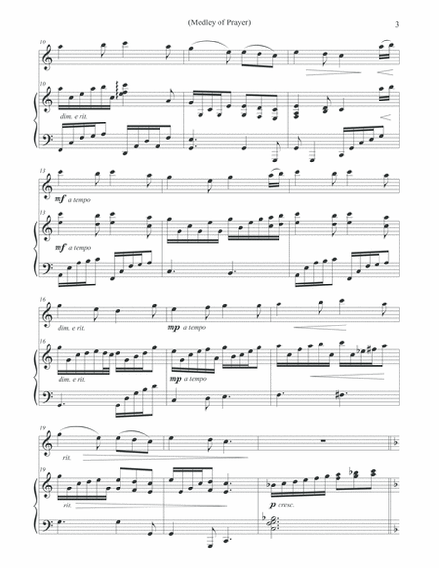 Medley of Prayer (Sweet Hour of Prayer/Take Time to be Holy) - VIOLIN image number null