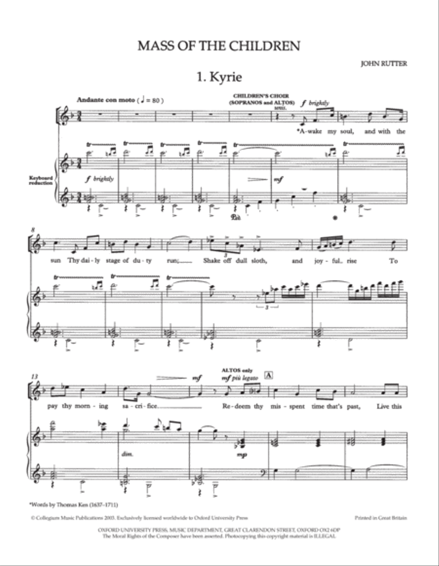 Mass of the Children 4-Part scores gallery preview page 2