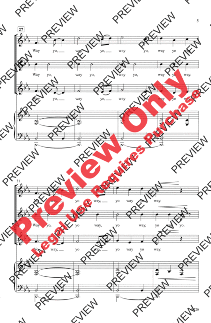 Vox Women's Choir scores gallery preview page 5