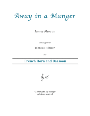 Away in a Manger for French Horn and Bassoon