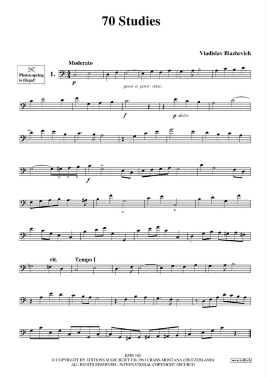 70 Studies Euphonium scores gallery preview page 3